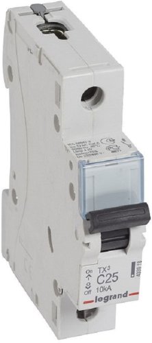 Выключатель автоматический Legrand TX3 6000 1п 25А C 10кА фото Выключатель автоматический Legrand TX3 6000 1п 25А C 10кА картинка